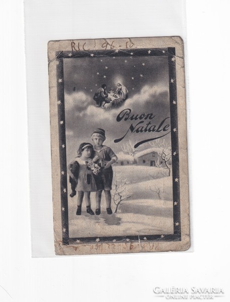 K:097 Karácsonyi  antik képeslap (Fotók)