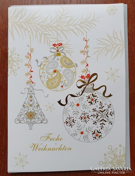 Karácsonyi képeslap borítékkal postatiszta üdvözlőlap üdvözlőkártya levelezőlap