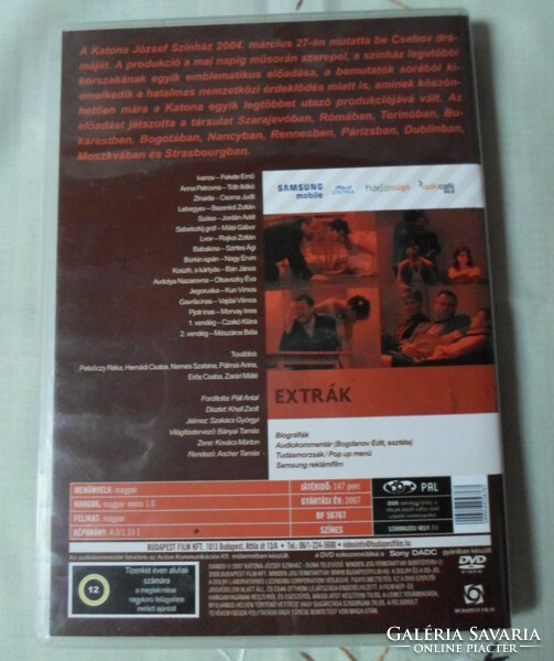 Csehov: Ivanov (orosz dráma, Katona József Színház előadása; DVD)