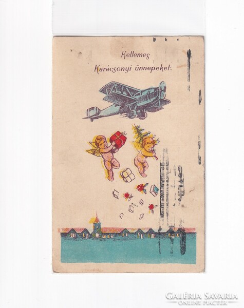 K:094 Karácsonyi  antik képeslap