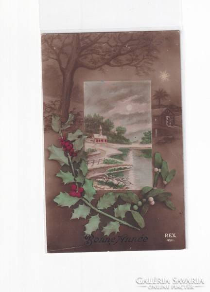 K:093 Karácsonyi  antik képeslap