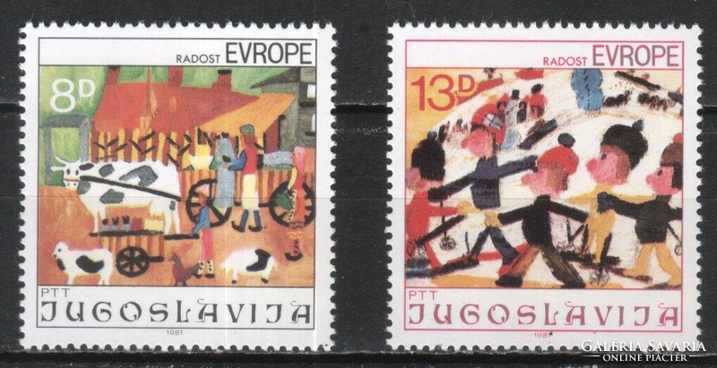 Jugoszlávia  0223 Mi 1901-1902 postatiszta      0,60 Euró