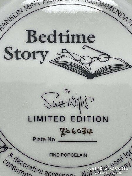 Limited Sue Willis English fairy tale evening fairy tale porcelain plate 21cm
