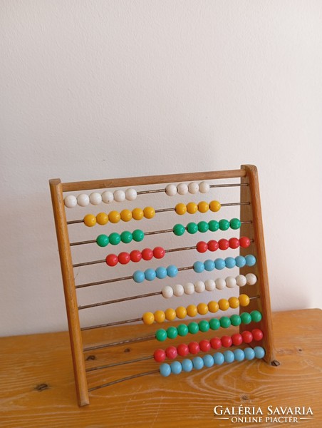 Retro abacus. Calculator.