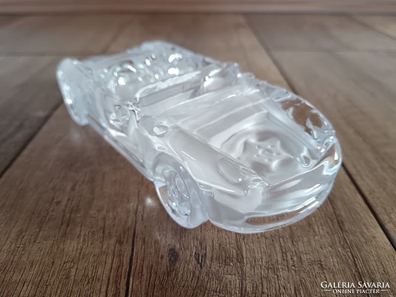 Old crystal glass porsche boxster daum france