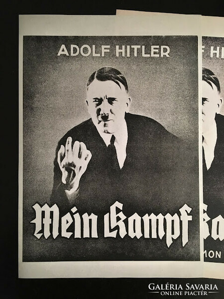 1940s ADOLF HITLER MEIN KAMPF PROPAGANDA POSTER GERMAN WW2