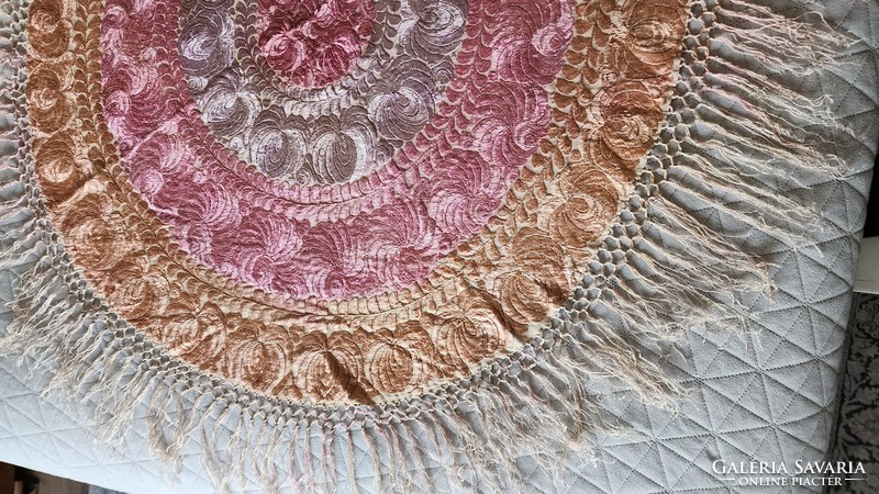 Secession old matyó tablecloth silk embroidered 1918 mezőkövsd