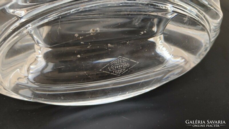 Art-deco French Vannes crystal candle holder. Negotiable.