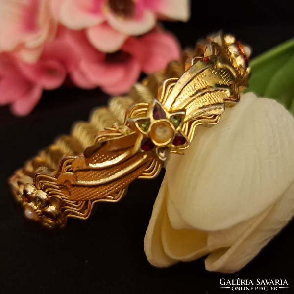 Gold-plated bracelet 1 cm