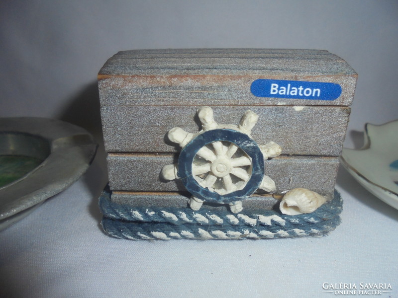 Old, retro Balaton souvenir - three pieces together