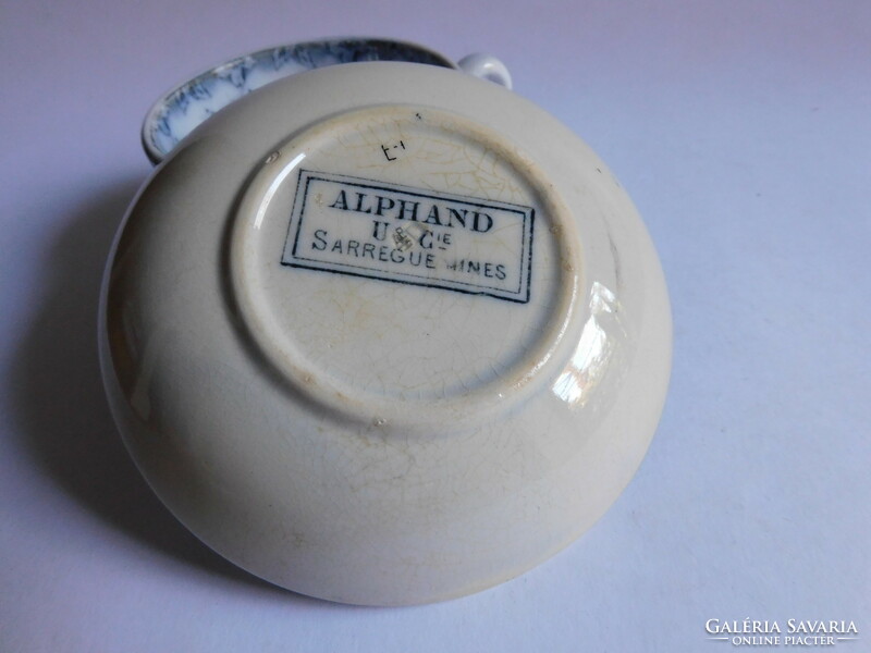 Antique sarreguemines alphande coffee (mocha) set - late 1800s