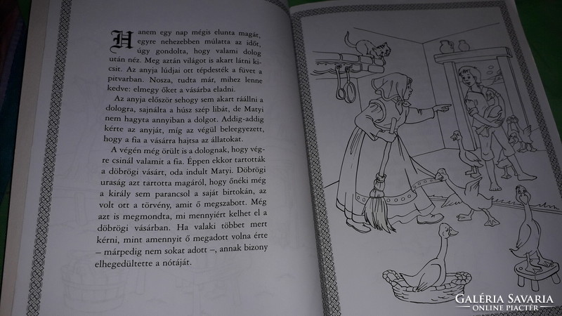 Fazekas Mihály műve alapján - Lúdas Matyi mesés kifestő könyv a képek szerint ÚJ EX LIBRIS