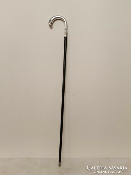 Antique walking stick 800 German silver handle stick walking stick monogram film theater costume prop 263 7923