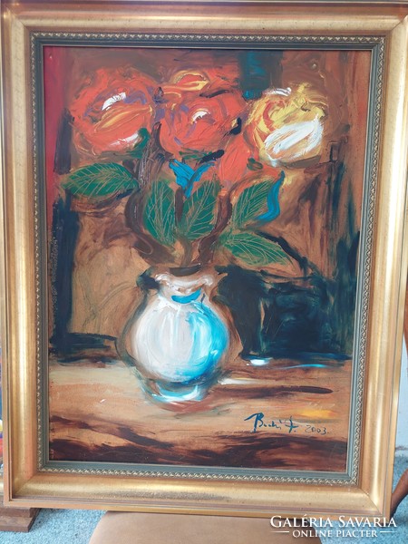 Ferenc Bodri still life (2003) 58x78 cm