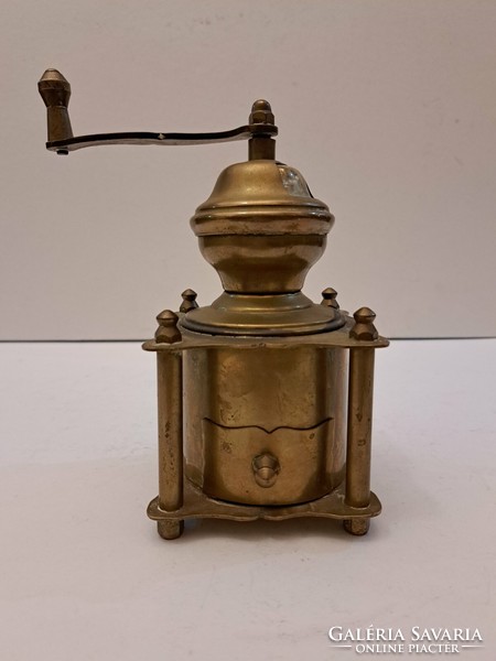 Antique copper coffee grinder