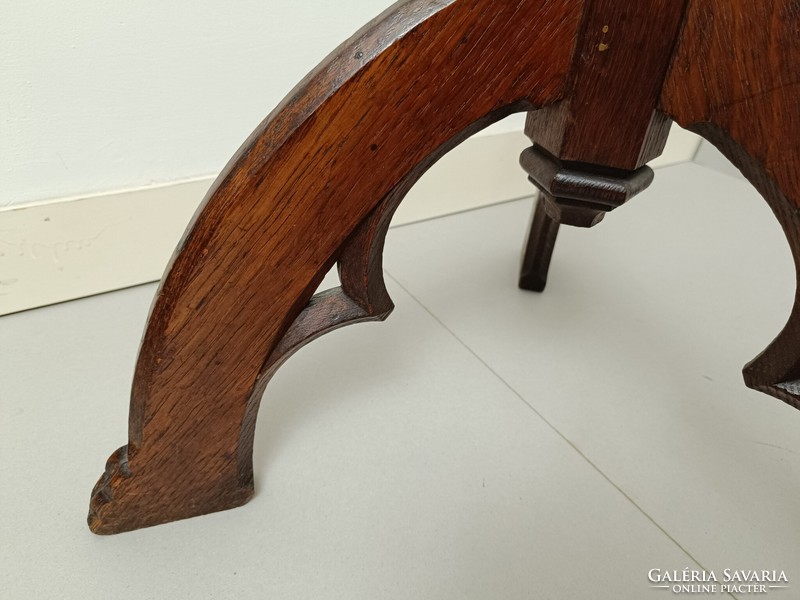 Antik gótikus bútor kotta tartó faragott fa kottatartó állvány 298 7983