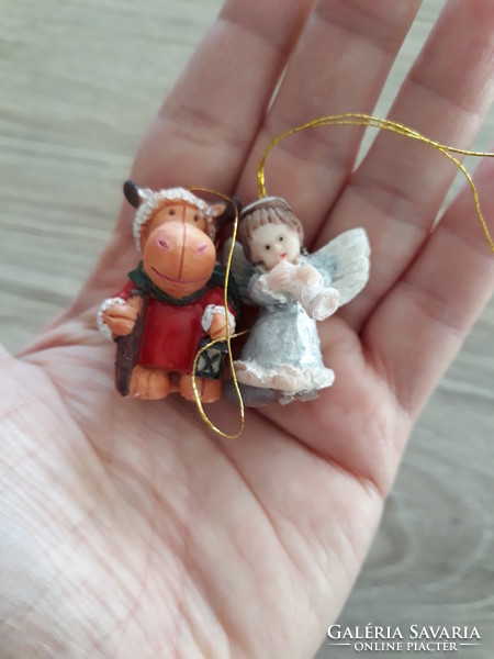 Charming Christmas decorations (reindeer + angel)