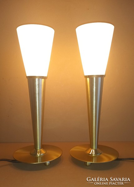 Modern design Wofi réz fáklya asztali lámpa. 2db.  Alkudható.