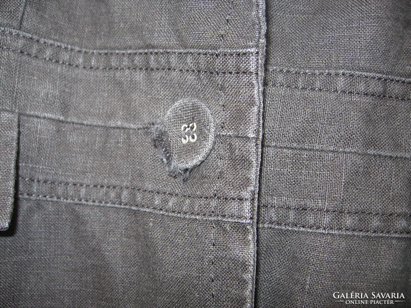 Next petite gray linen blazer, small jacket 10