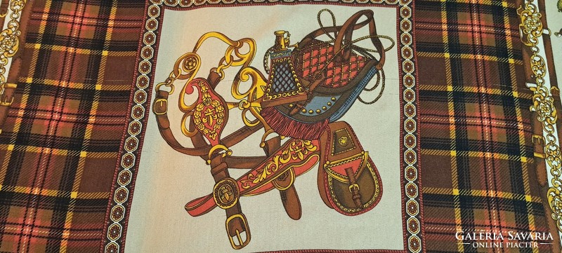 Equestrian women's shawl, large shawl (l4244)