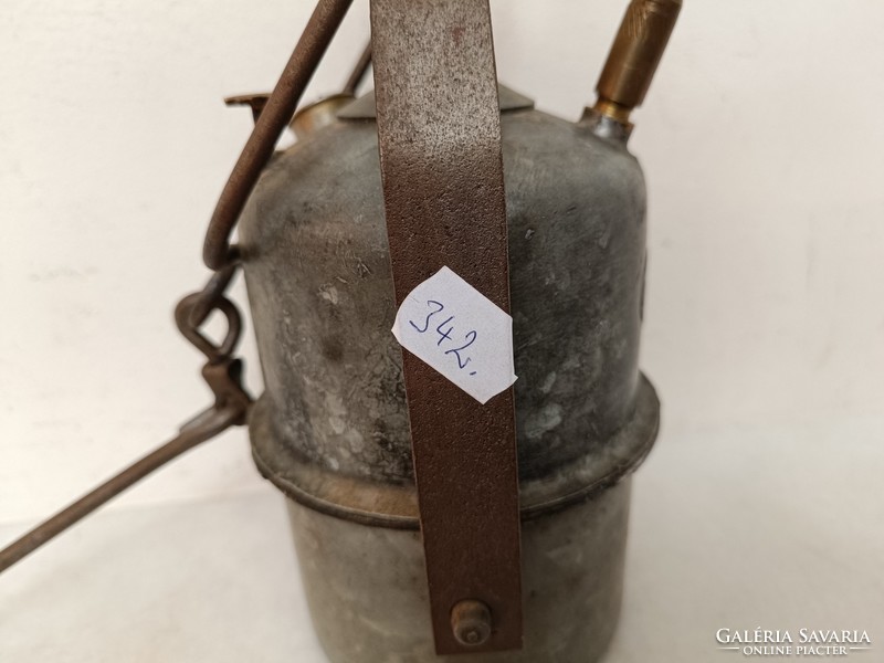 Antik bányász szerszám vájár bakter vasutas karbid lámpa 342 8019