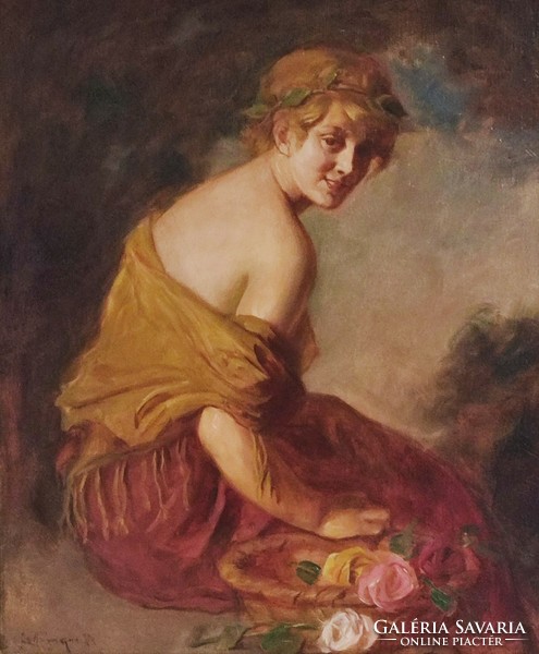 Rottmann Mozart - Kacér hölgy rózsákkal