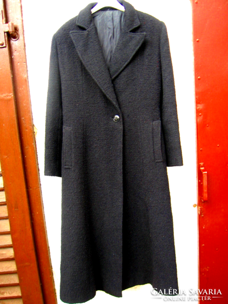 Retro fekere buklé szövet női kabát Elegant  Május 1 Ruhagyár 164-88