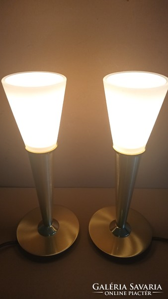 Modern design Wofi réz fáklya asztali lámpa. 2db.  Alkudható.