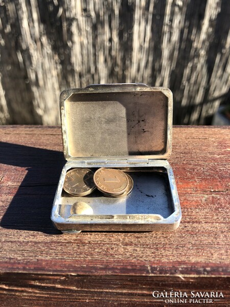 Antique silver small box, medicine holder