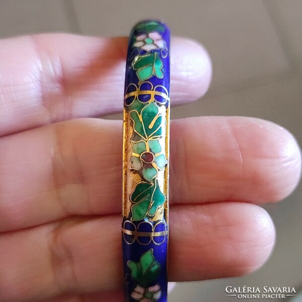 Flawless fire enamel slip-on bracelet 6.5cm