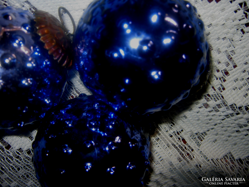 Kék hólyagos gömb  karácsonyfadísz