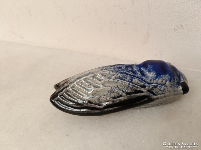 Antik majolika kabóca lepke bogár levélnehezék levél nehezék 343 8069