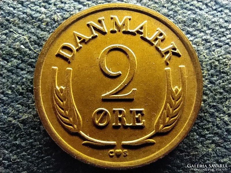 Denmark ix. Frigyes (1947-1972) 2 coins 1965 c s rare (id66715)