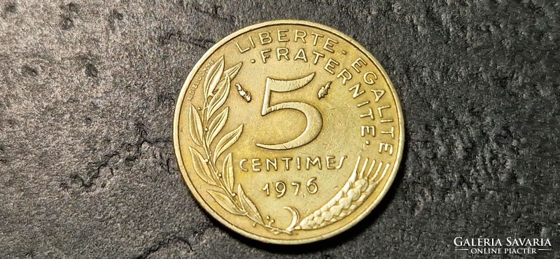 Franciaország 5 centime, 1976.