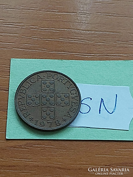 Portugal 50 centavos 1978 bronze sn