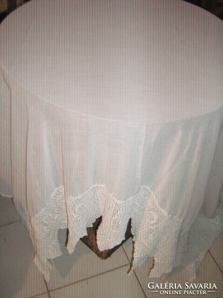 Beautiful vintage wide crochet lacy curtain