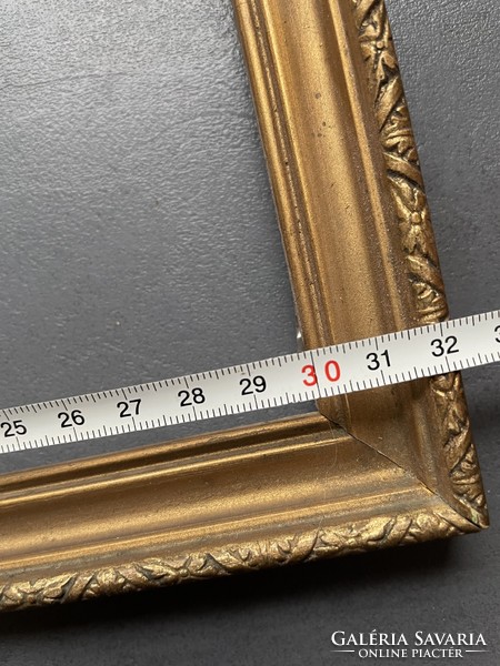 Old gilded wooden picture frame. 34X44 cm