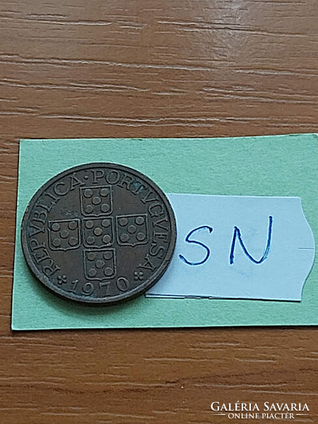 Portugal 50 centavos 1970 bronze sn