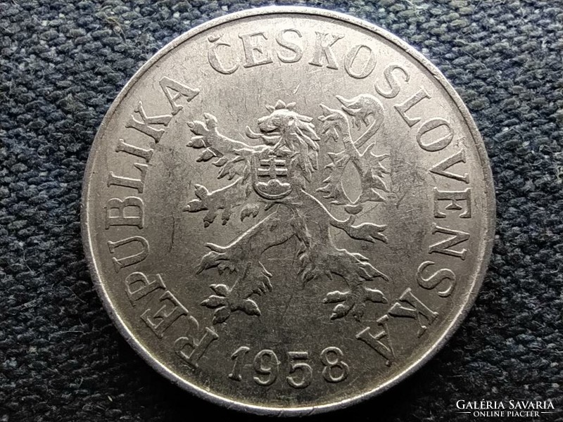 Csehszlovákia 10 heller 1958 RITKA (id67178)