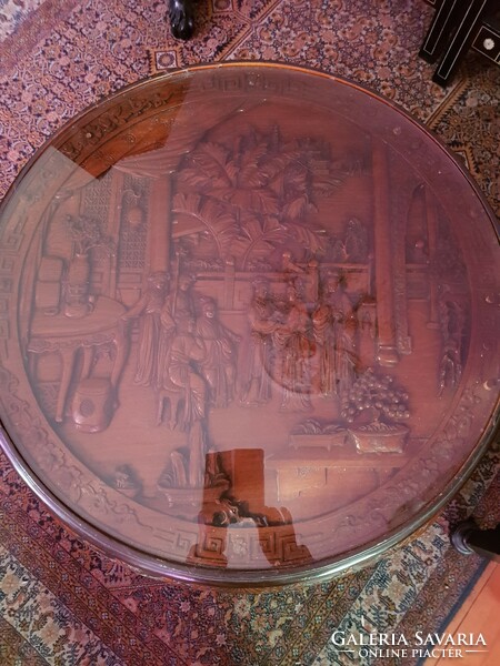 Carved oriental table