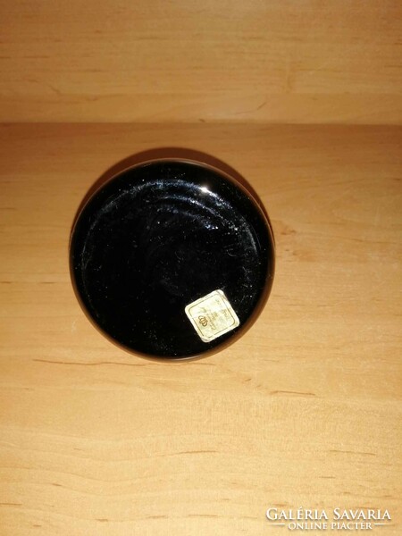 Jelzett Theresienthal Bavaria üveg két rétegű füles lila váza - 8,5 cm magas (23/d)