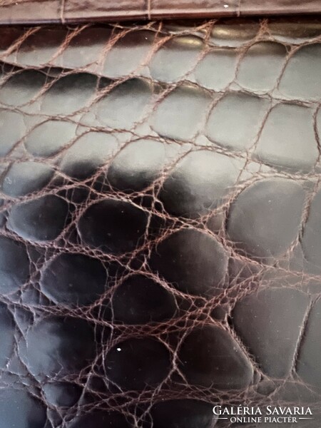 Luxus valódi krokodil bőr táska