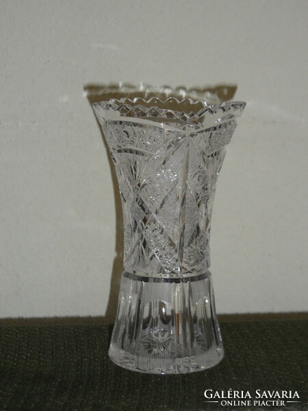 Kristály váza ( 17.5 cm )