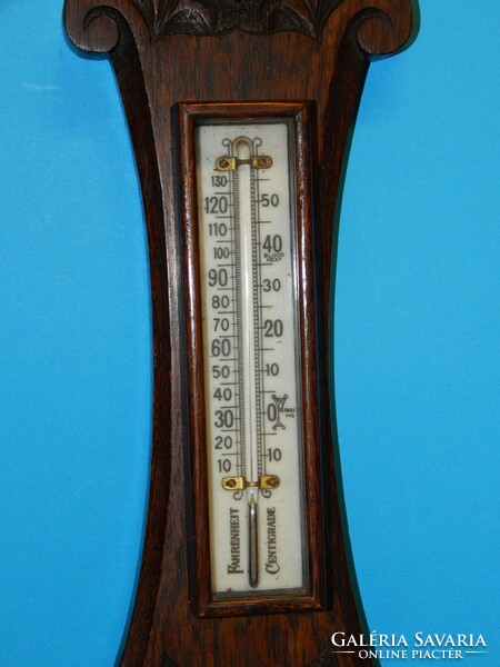 62 cm-es barométer-hőmérő kiváló és működő állapotban