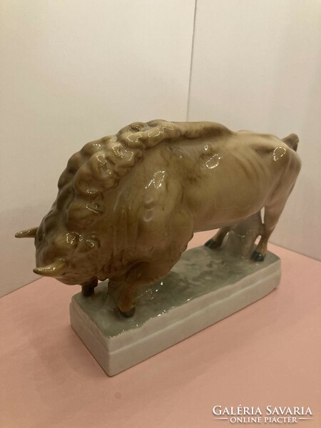 Zsolnay bison porcelain is rare