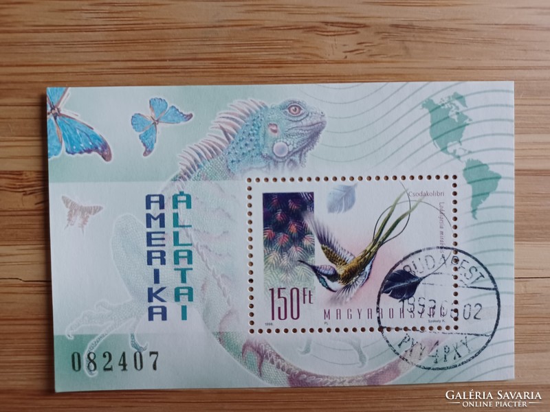 1998. Animals of the continents (ii.) - America - block stamped (HUF 1,500)