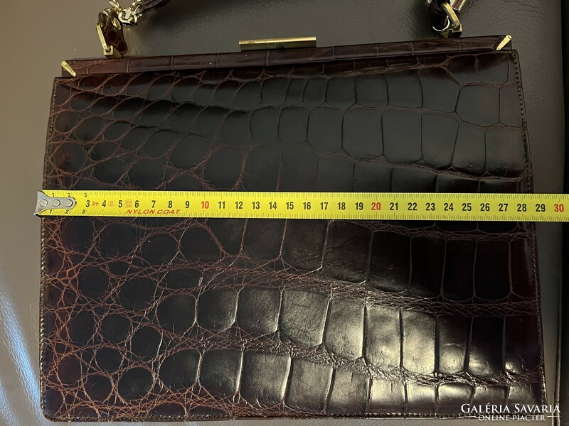 Luxus valódi krokodil bőr táska
