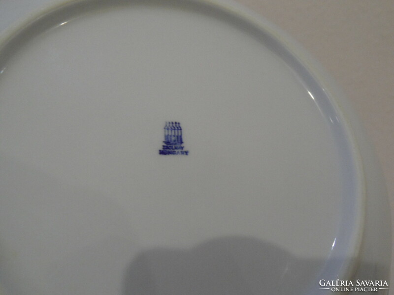 Zsolnay porcelán főzelékes tányér ( 6 db. )