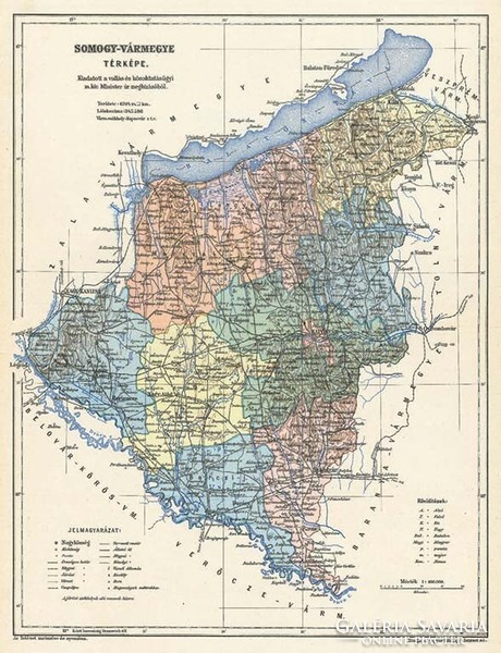 Somogy vármegye térképe (Reprint: 1905)