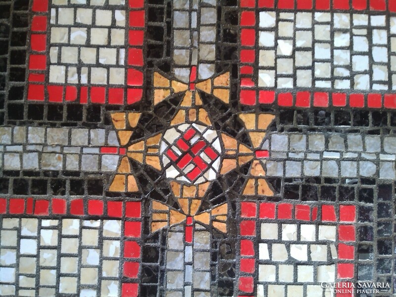 HITLER WAFFEN SS SCHUTZSTAFFEL DAGGER SWORD SHIELD CERAMIC MOSAIC THIRD REICH GERMAN WW2